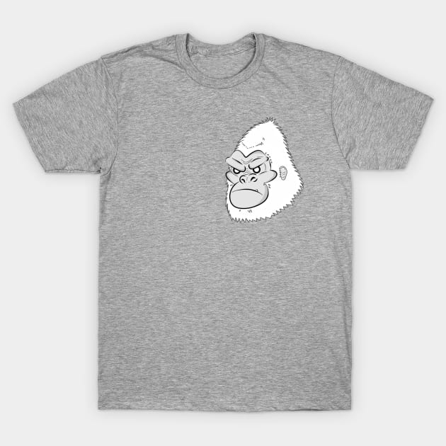 White Gorilla T-Shirt by ComicSpider